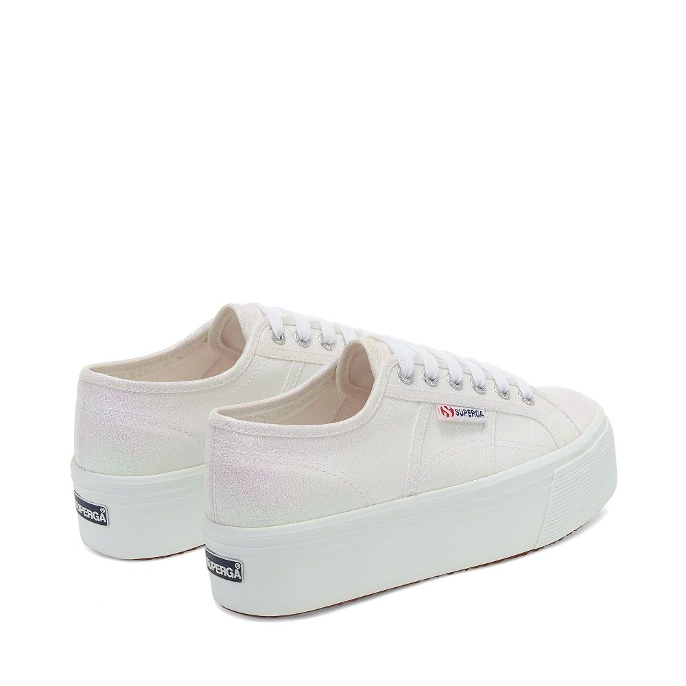 Superga 2790 Lame Yellow Platform Sneakers - Women's Sneakers USA | US5922088